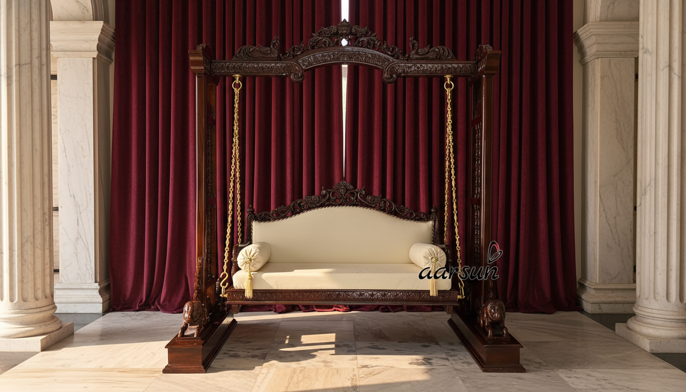 Maharani Inspired Elegant Wooden Jhoola